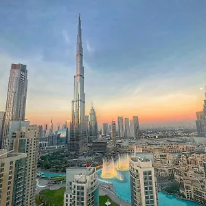 Prestige Living 2br With Full Burj Khalifa And Fountain View By Dubaï